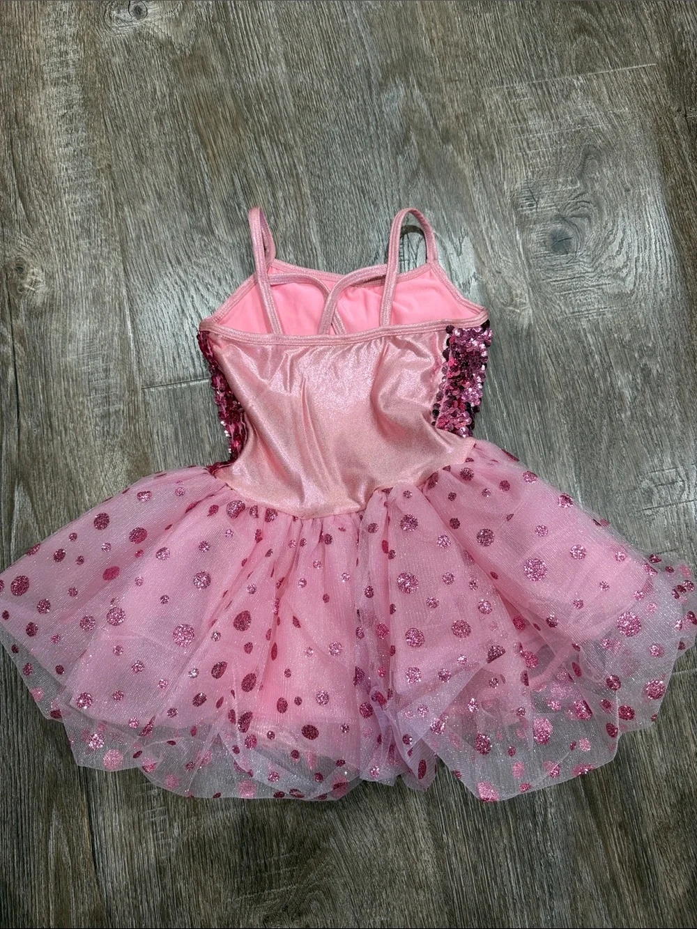 Girls' Sparkle Sequin Pink Tutu Dance Dress Size CME